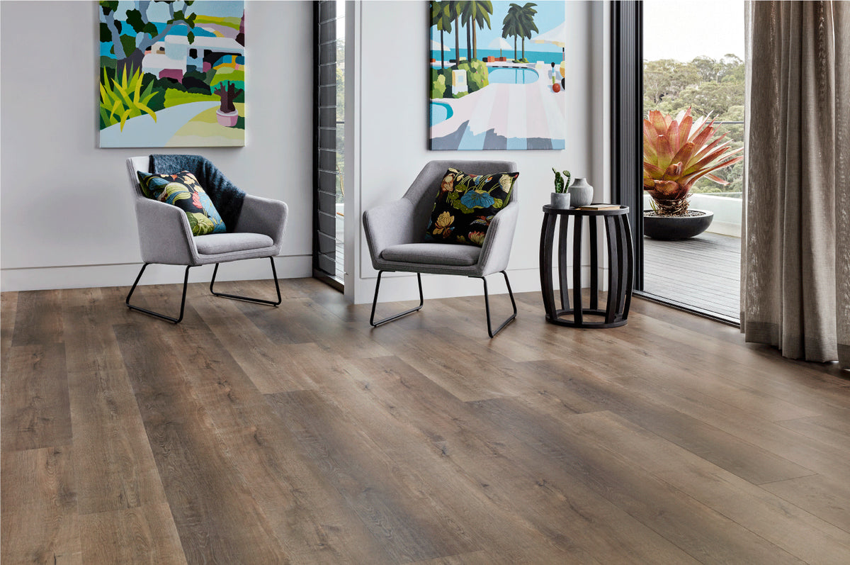 Installed hybrid flooring in a Brisbane home