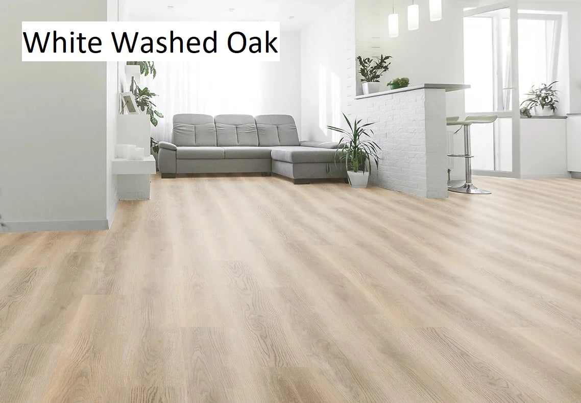 ArtiFloor Timberland Luxury Vinyl Plank Flooring 2.5mm White Washed Oak Setting