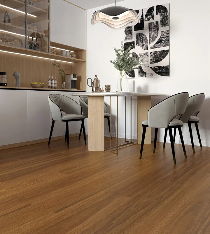 Elsa KORUM Luxury Vinyl Plank Flooring 4.5mm Inland Spotted Gum Setting