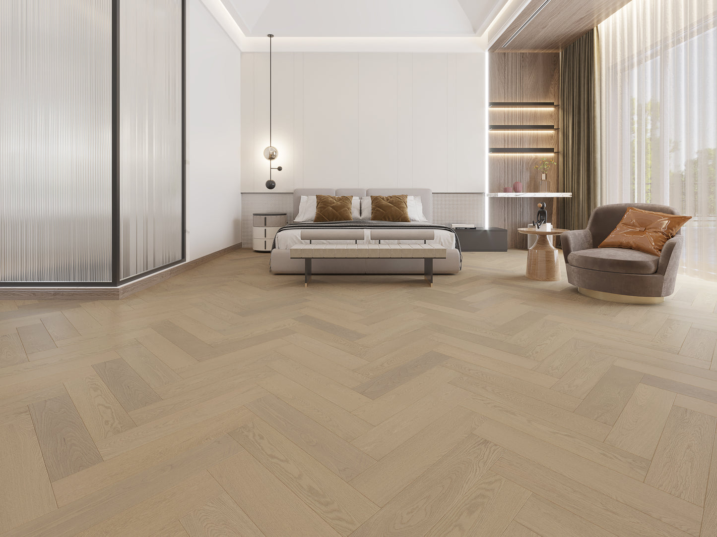Riverhill Floors IDesign European Oak Herringbone Engineered Floors 15/3mm
