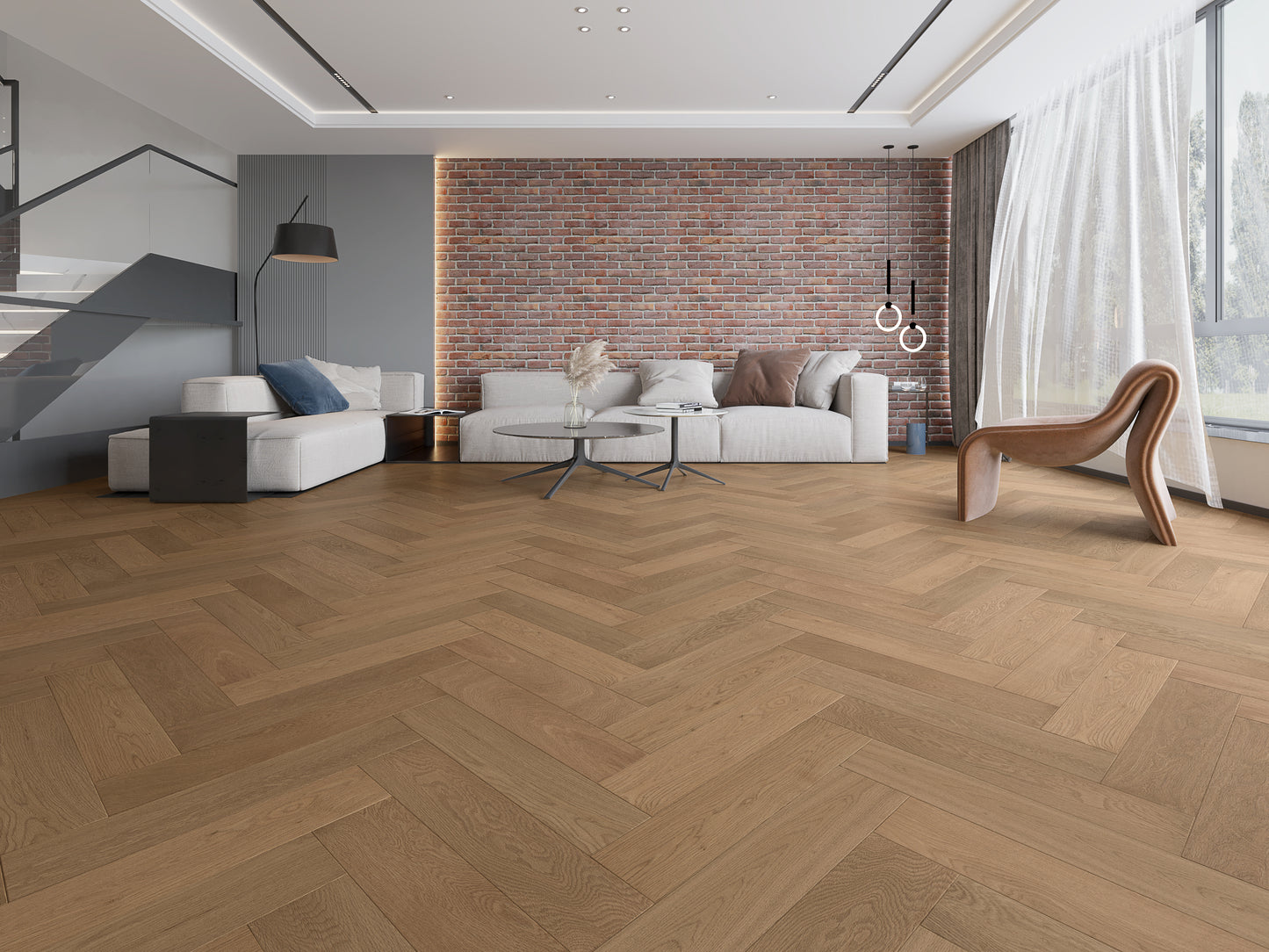 Riverhill Floors IDesign European Oak Herringbone Engineered Floors 15/3mm
