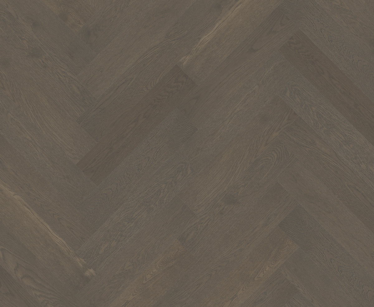 Apollo Grey – Riverhill Floors iDesign European Oak Chevron 15/3mm – Apollo Grey Swatch