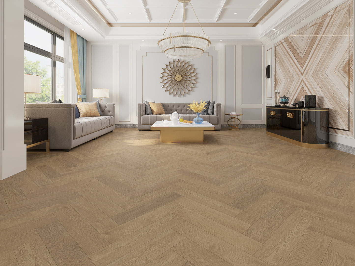 Riverhill Floors IDesign European Oak Herringbone Engineered Floors 15/3mm