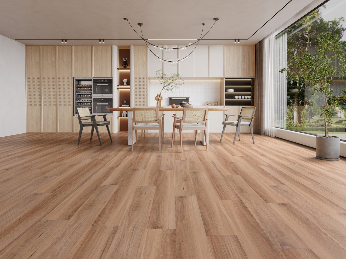 Riverhill Floors  Elegant Hybrid QLD Spotted Gum 6.5mm (2.24m2/box)