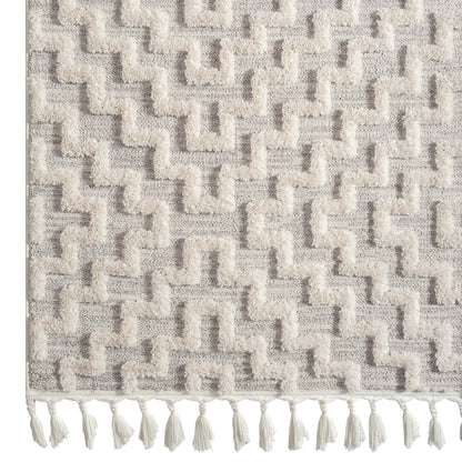 Alpine 3631 Lt Grey Hallway Runner