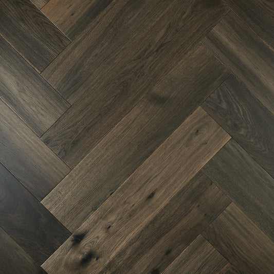 Preference Floors De Marque Oak Ash Grey herringbone engineered timber flooring swatch