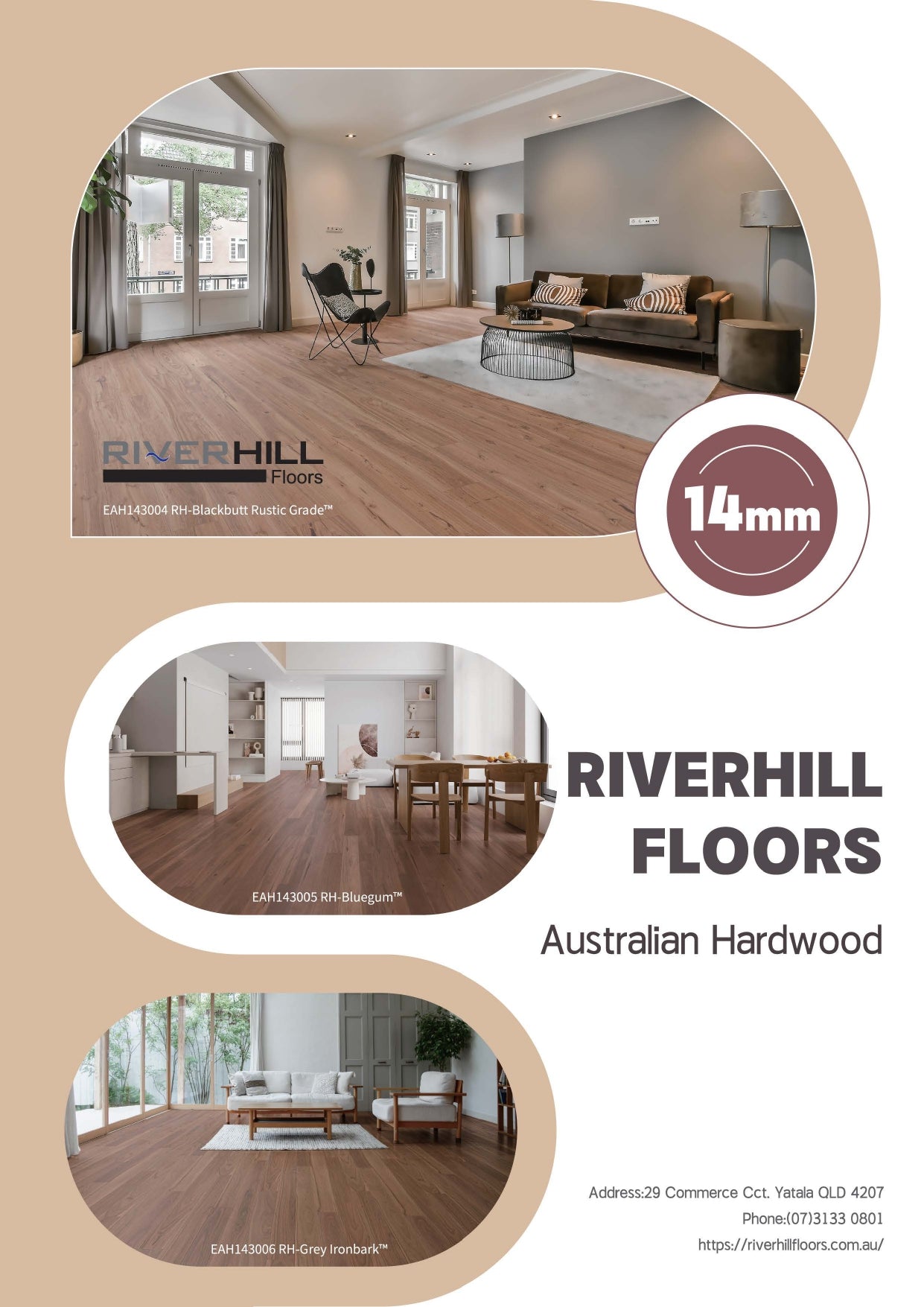Riverhill Engineered Timber Classique Oak, 14/2mm
