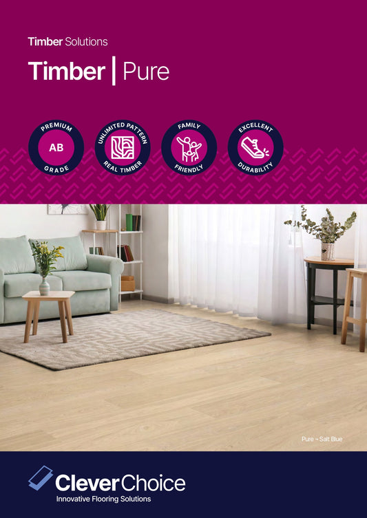 Clever Choice Engineered Timber -  Pure (T & G, 14/2mm)