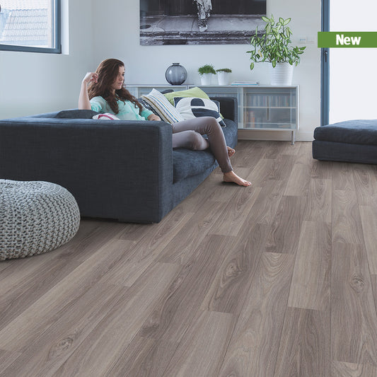 Premium Floors  Clix Laminate Plus Oak Slate Grey 8mm (2.18m2/box)