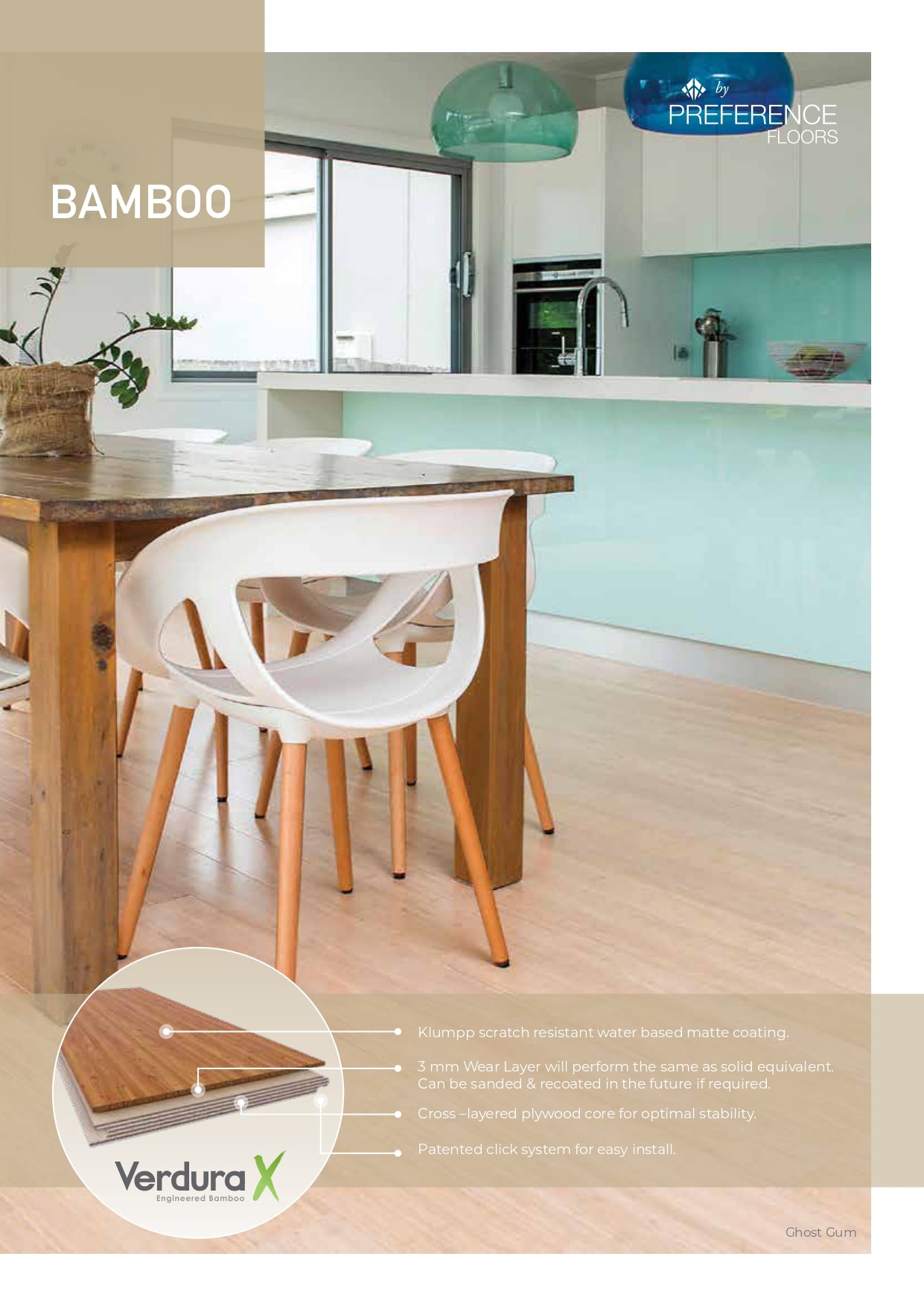 Preference Bamboo Flooring VerduraX Engineered Bamboo 14/3mm