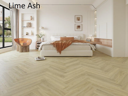 Riverhill Floors Elegant SPC Hybrid Herringbone Planks, 9.5mm