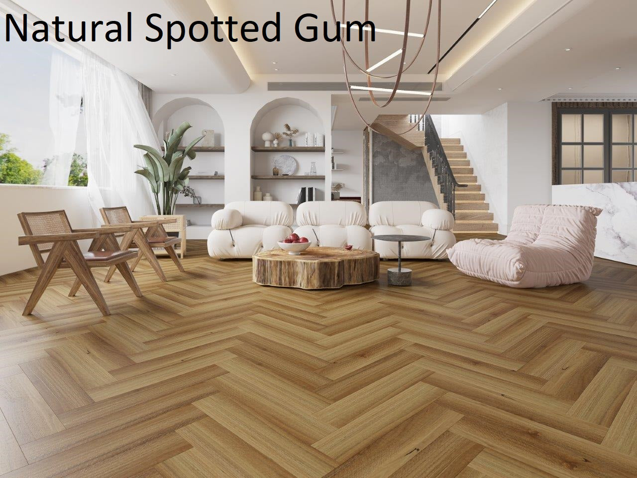 Riverhill Floors Elegant SPC Hybrid Herringbone Planks, 9.5mm