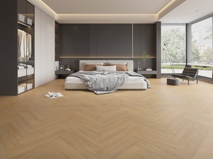 Riverhill Floors Elegant SPC Hybrid Herringbone Planks, 9.5mm