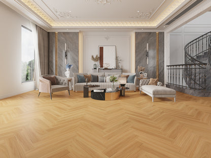 Riverhill Floors Elegant SPC Hybrid Herringbone Planks, 9.5mm