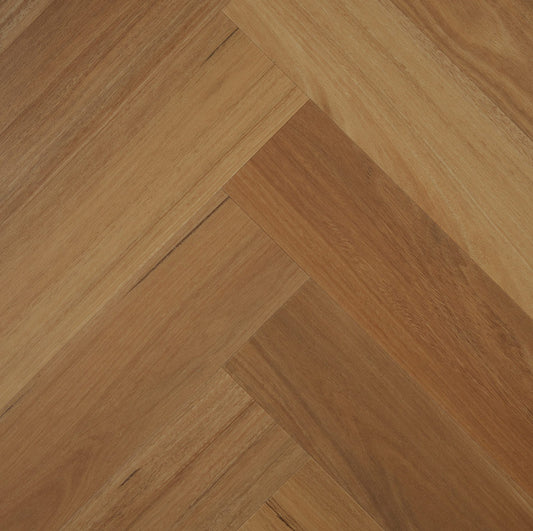 Preference Easi Plank Herringbone Classic Spotted Gum Swatch