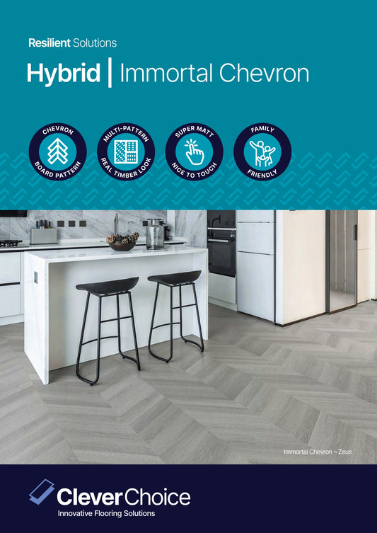 Clever Choice Hybrid Flooring Immortal Chevron Click System 9mm