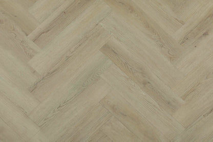 Topdeck Belle Vie Herringbone 7mm Manor Ridge Oak Hybrid Flooring Swatch