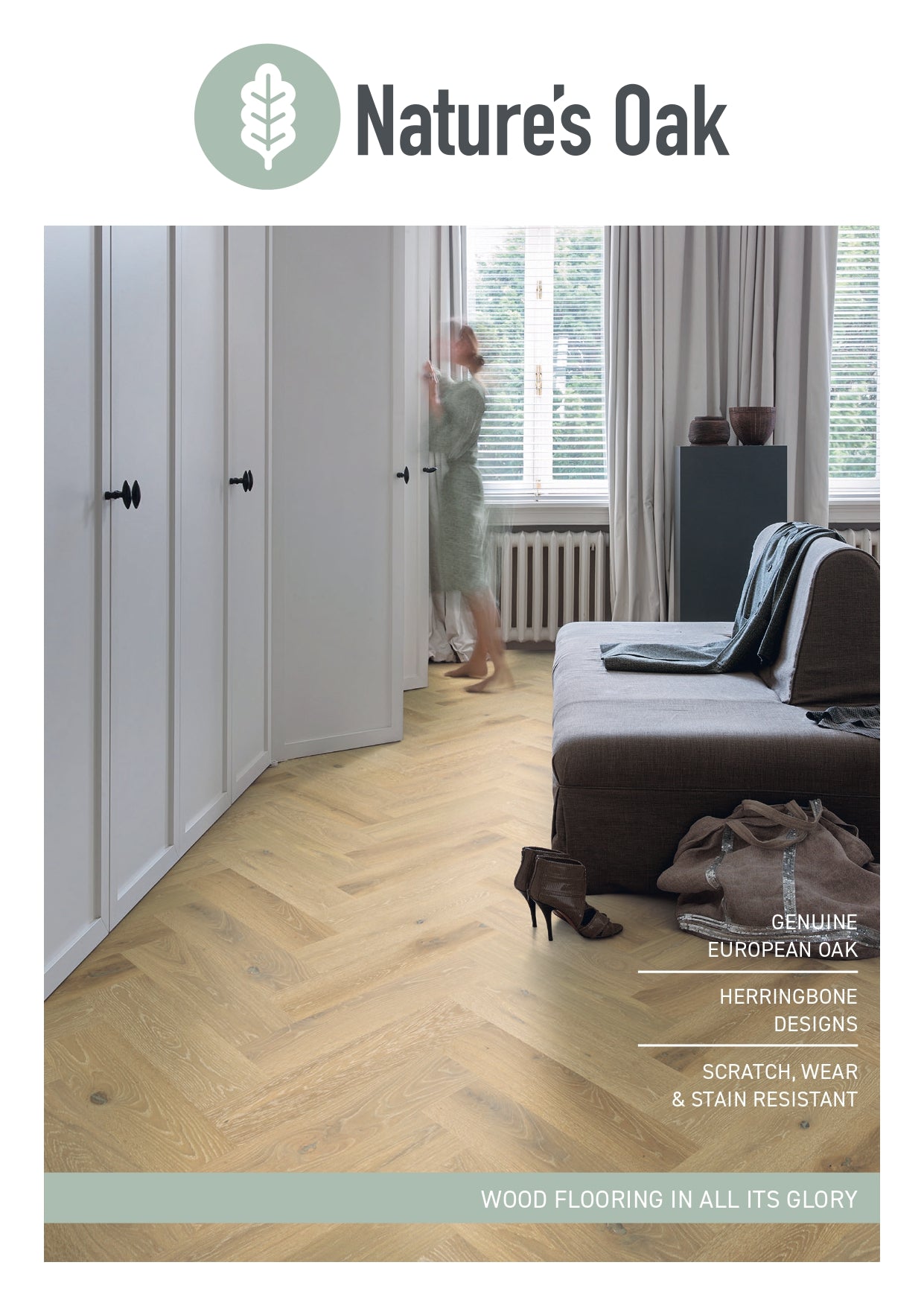 Premium Engineered Timber Nature’s Oak Herringbone 14mm