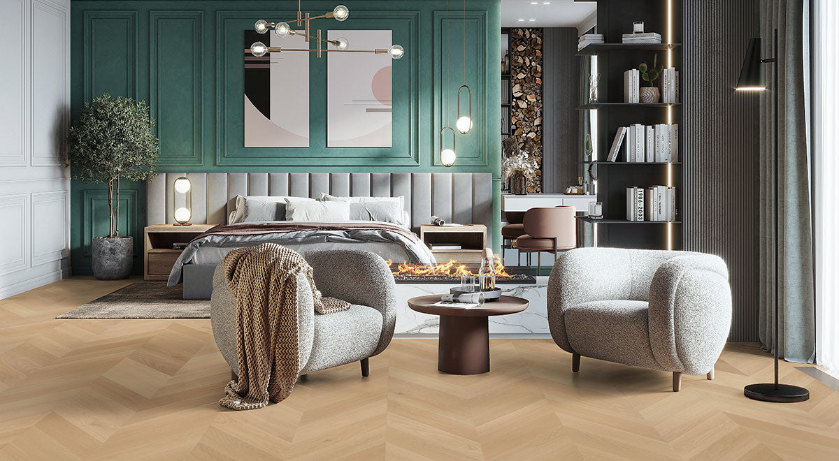 Clever Choice Hybrid Flooring Immortal Chevron Click System 9mm