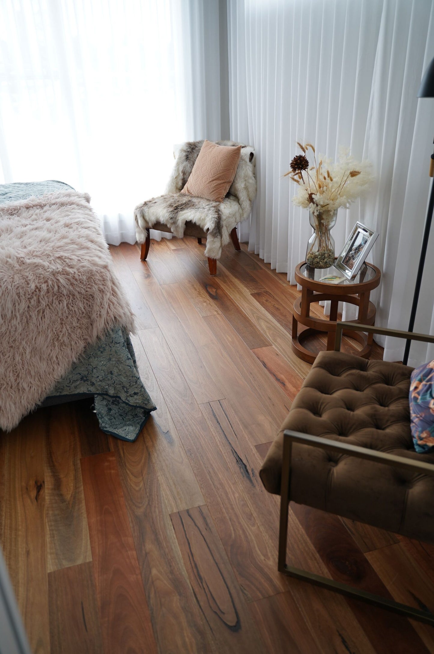 Preference Fiddleback Australian Hardwood Rustic Spotted Gum 14/3mm 125mm & 189mm