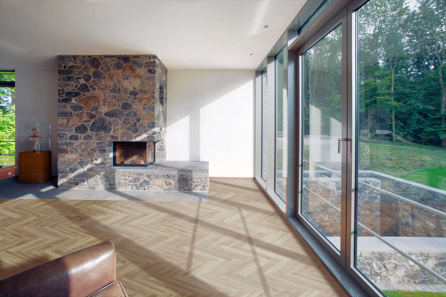 Topdeck Belle Vie Herringbone 7mm Sherwood Oak Hybrid Flooring Setting