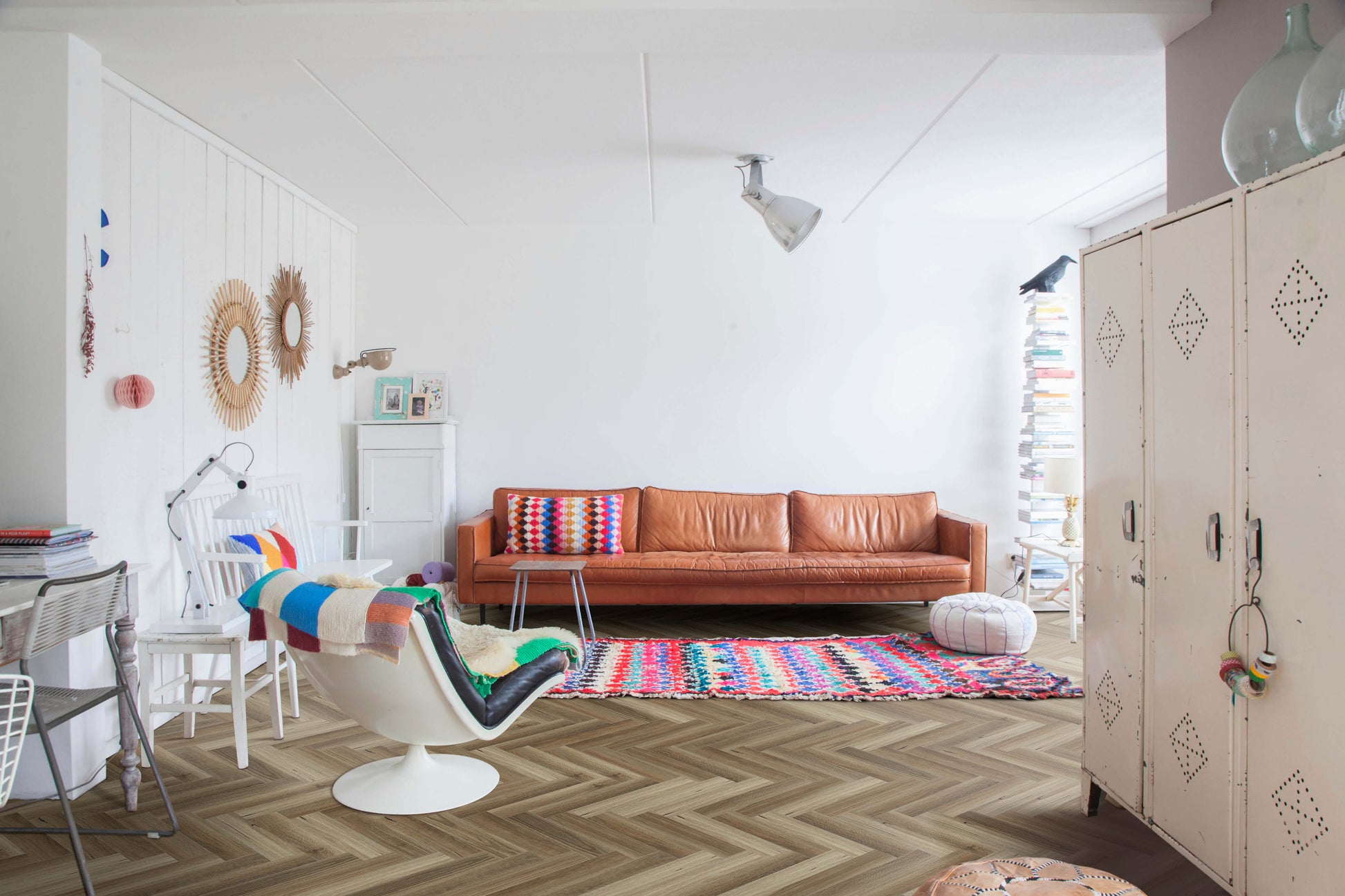 Topdeck Belle Vie Herringbone 7mm Spotted Gum Hybrid Flooring Setting