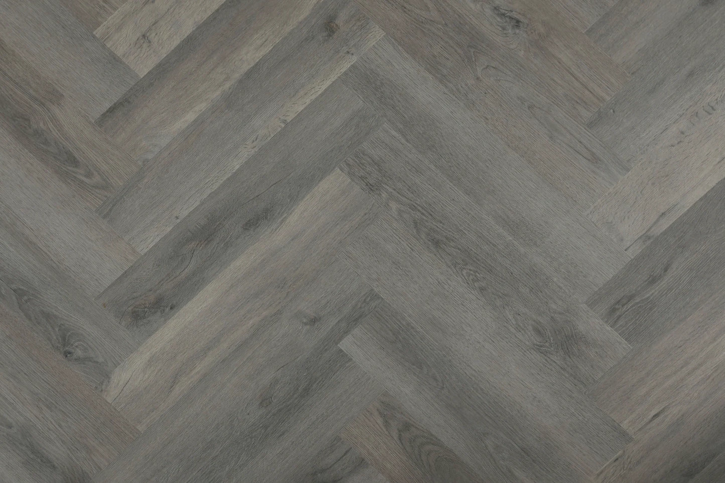 Topdeck Belle Vie Herringbone 7mm Weathered Grey Oak Hybrid Flooring Swatch