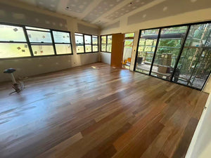 Job 3830 Ocean Shores Engineered Timber Installation — completed flooring installation