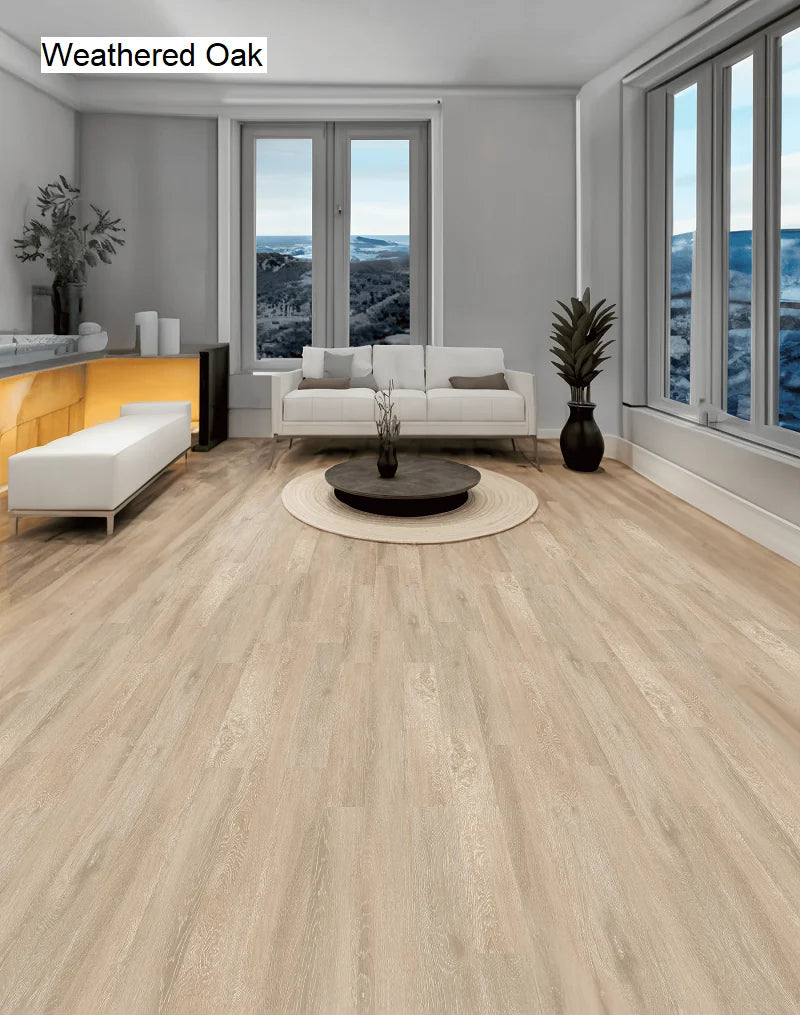 ArtiFloor Timberland Luxury Vinyl Plank Flooring 4.5mm Weathered Oak Setting