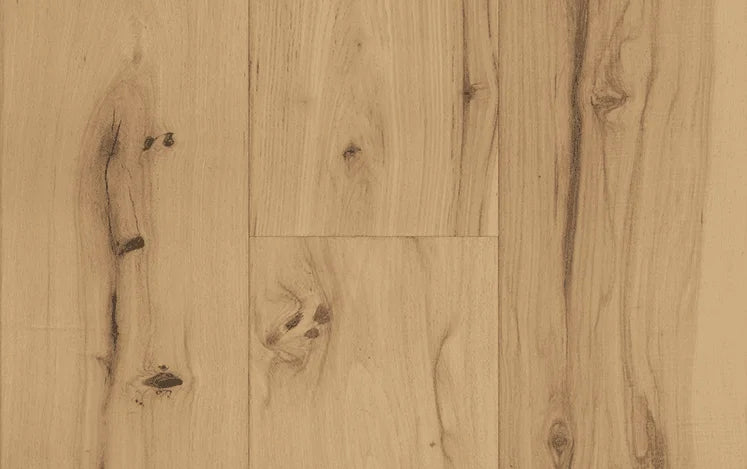 Australian Select Timbers Hickory Impressions Homestead Engineered Timber Flooring 12/2mm Flaxseed Swatch
