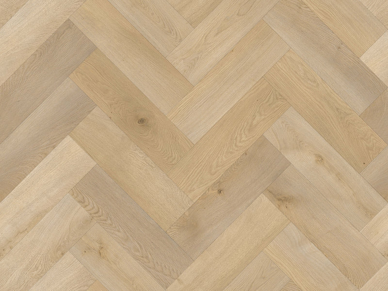Pallas Deluxe Herringbone Hybrid Flooring 7.5mm – Champagne Oak Swatch