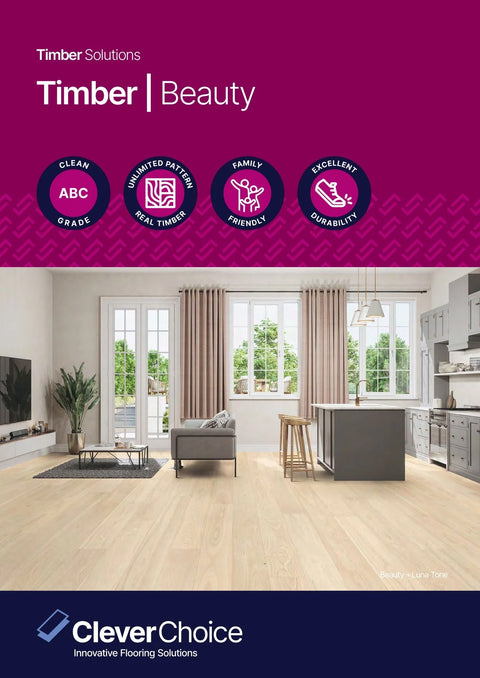 Clever Choice Beauty Engineered Timber Flooring T&G 14/2mm Brochure Cover