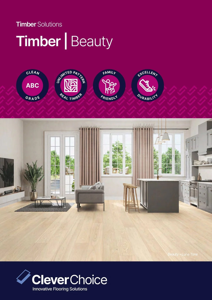 Clever Choice Beauty Engineered Timber Flooring T&G 14/2mm
