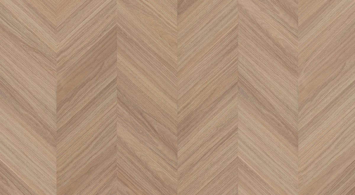 Clever Choice Immortal Chevron Hybrid Flooring 9mm Loki Spotted Gum Swatch