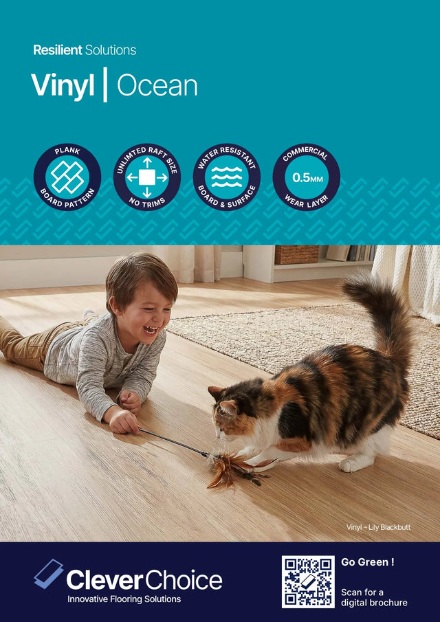 Clever Choice Ocean Luxury Vinyl Plank Flooring 4.5mm brochure cover