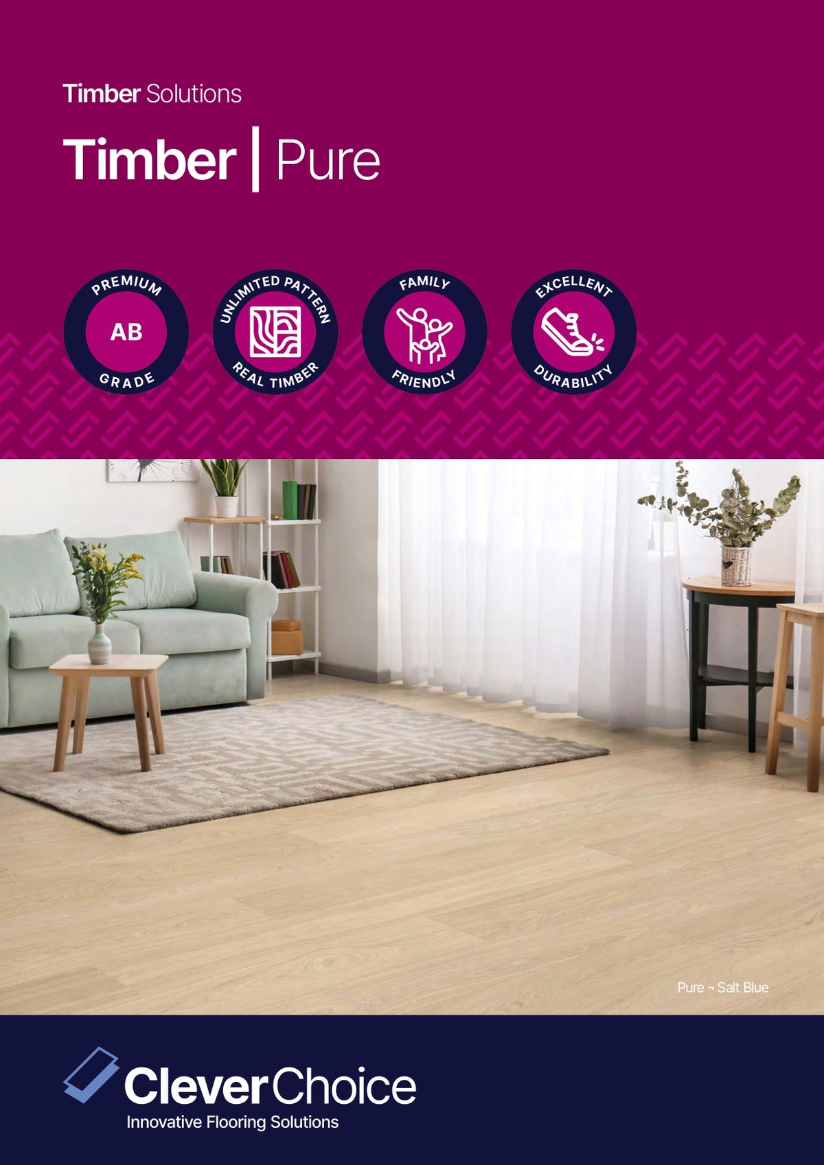 Clever Choice Pure Engineered Timber T&G 14/2mm brochure cover