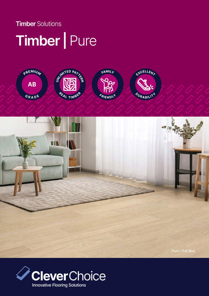Clever Choice Pure Engineered Timber T&G 14/2mm brochure cover