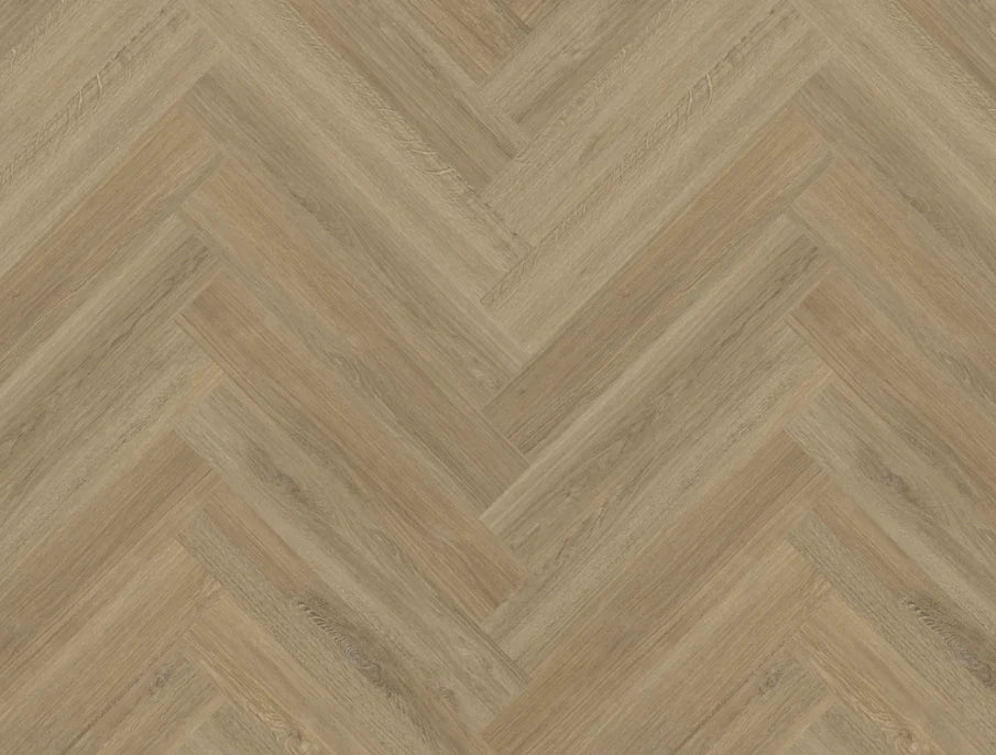Elsa Herringbone Luxury Vinyl Plank Flooring 2.5mm Harvest Oak Swatch