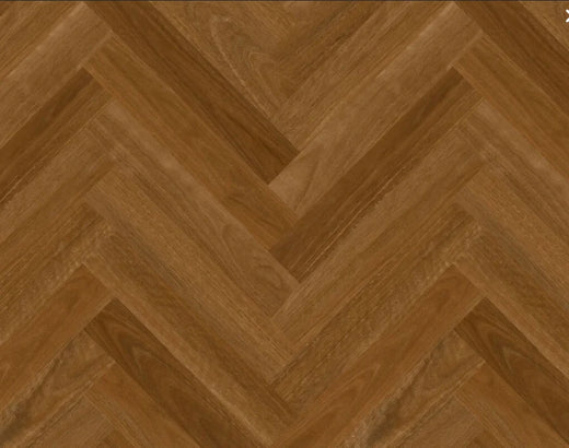 Elsa Herringbone Luxury Vinyl Plank Flooring 2.5mm Queensland Spotted Gum Swatch