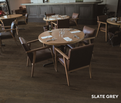 Hurford Genuine Oak Prime Grade Engineered Timber 15/4mm – Slate Grey Setting