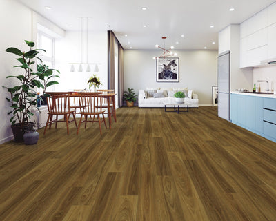 NFD Tempess Luxury Vinyl Plank Flooring 4.5mm Western Spotted Gum Setting