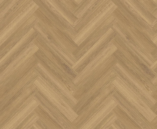 Pallas Deluxe Herringbone Hybrid Flooring 7.5mm Harvest Oak Swatch