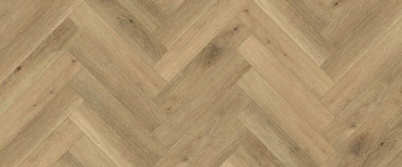 Pallas Deluxe Herringbone Hybrid Flooring 7.5mm Natural Oak Swatch
