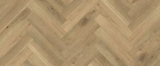 Pallas Deluxe Herringbone Hybrid Flooring 7.5mm Natural Oak Swatch