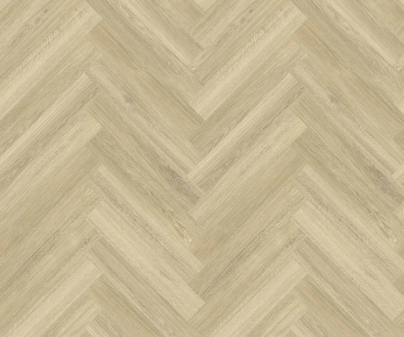 Pallas Deluxe Herringbone Hybrid Flooring 7.5mm Savannah Oak Swatch