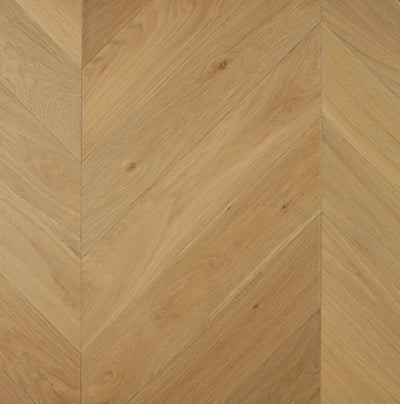 Preference De Marque Oak Chevron Engineered Timber Flooring 15/4mm 120mm Colonial Grey Swatch