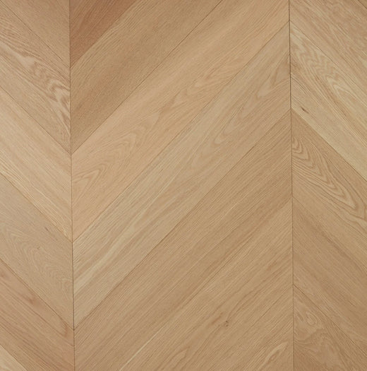 Preference De Marque Oak Chevron Engineered Timber Flooring 15/4mm 120mm Pure Natural Swatch
