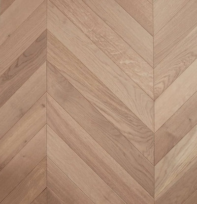Preference De Marque Oak Chevron Engineered Timber Flooring 15/4mm 120mm Riesling Swatch