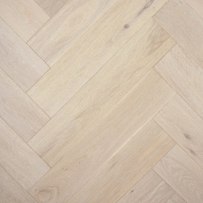 Preference De Marque Oak Herringbone Engineered Timber Flooring 15/4mm 120mm Chateau Grey Swatch