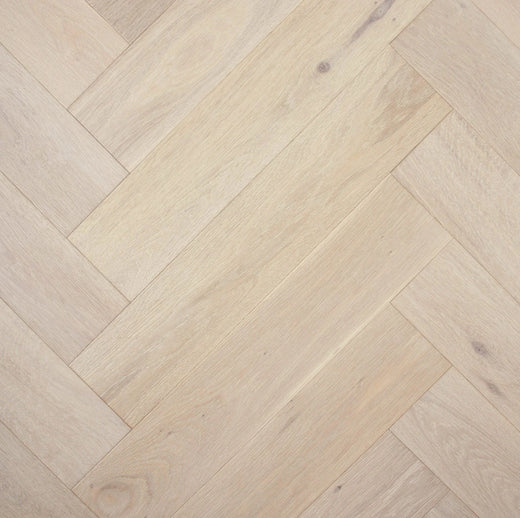 Preference De Marque Oak Herringbone Engineered Timber Flooring 15/4mm 120mm Chateau Grey Swatch